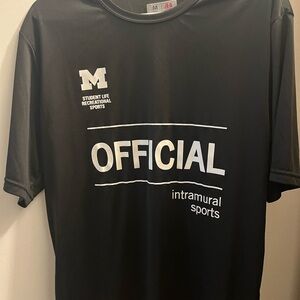 Black Official Michigan Intramural Sports T-Shirt